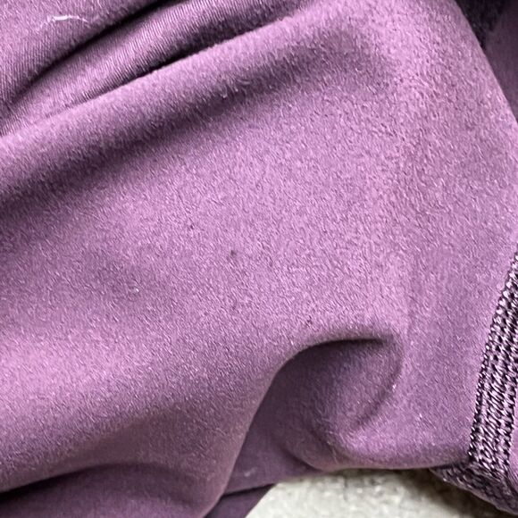 Lululemon In Movement Leggings Womens 2 Burgundy Purple 7/8 Everlux 25" LW5ANXS - Picture 10 of 12